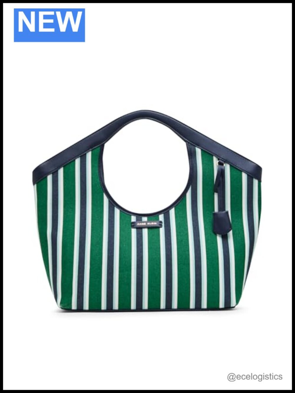 Large Printed Tote With Detachable Strap for Women - PVC Tote Bag